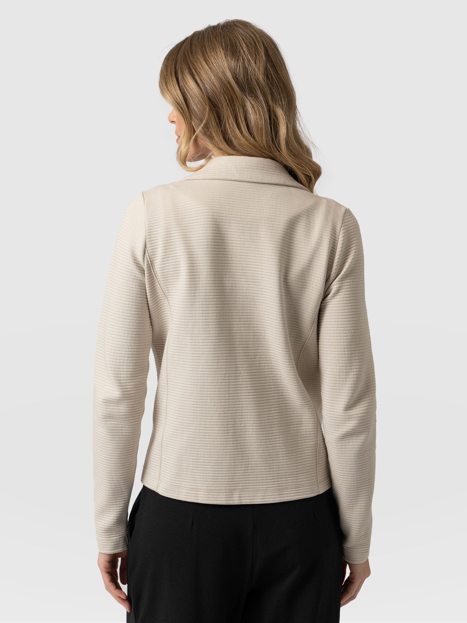 Rowan Jacket Light Beige Ottoman - Women's Jackets | Saint + Sofia® EU